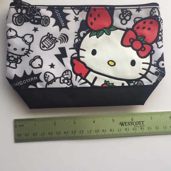Hello Kitty Ichihoman makeup cosmetic pencil travel storage pouch brand new NWOT - Picture 7 of 7